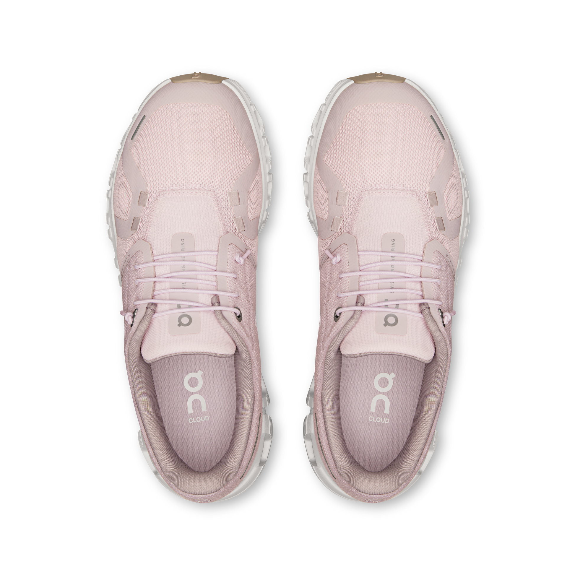 Cloud 6 W Orchid/Fade sneakers, front toe view with laces and mesh upper, white tread sole
