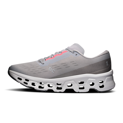 Men's Cloudmonster 3 - Alloy/Glacier from ON RUNNING, gray and white cushioned shoe