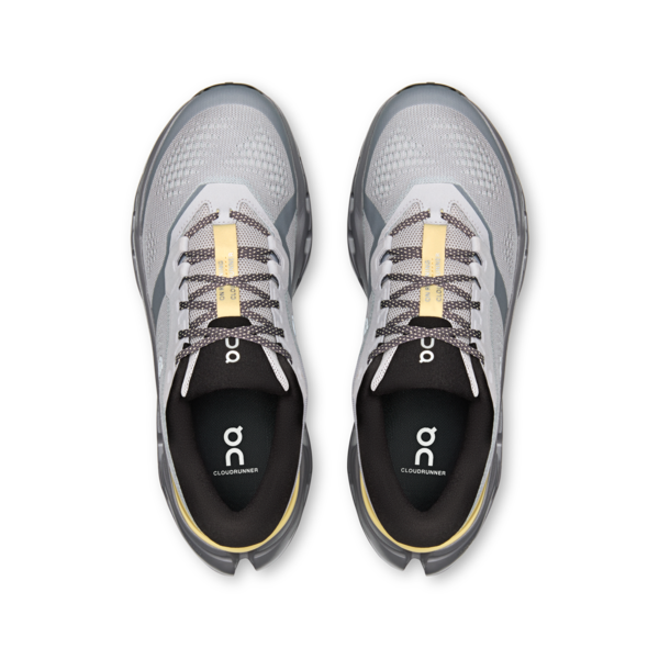 Men's Cloudrunner 3 - Platinum/Squash by ON RUNNING gray running shoes