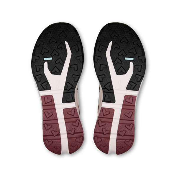 Cloudvista 3 W - Oyster/Barberry durable outsole with grip tread by ON RUNNING at HCO Fredericksburg