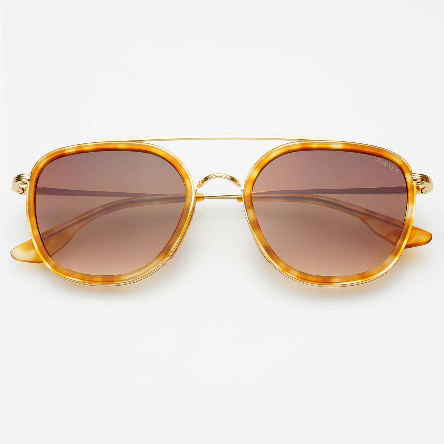 Weston Acetate Round sunglasses in brown with premium nylon lenses, FREYRS EYEWEAR HCO collection