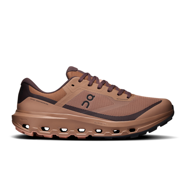 Men's Cloudvista 3 WP - Portobello/Mulberry by ON RUNNING brown waterproof trail shoe