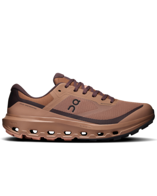 Men's Cloudvista 3 WP - Portobello/Mulberry by ON RUNNING brown and black trail shoe
