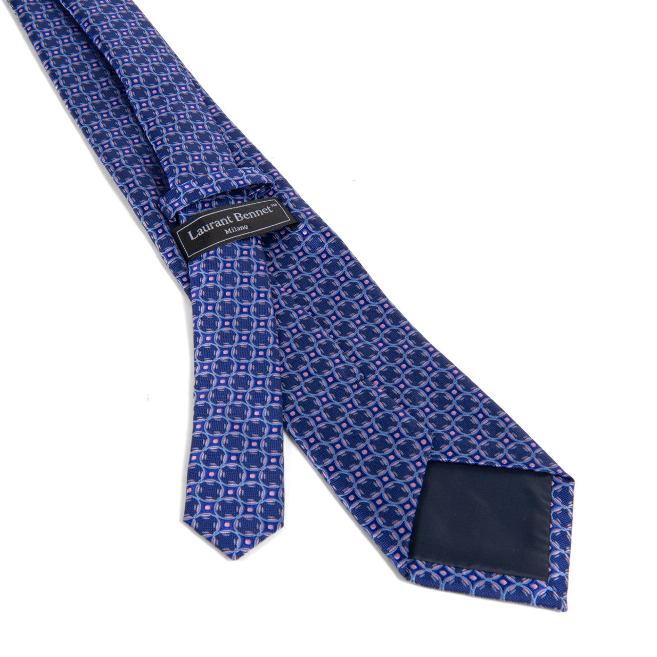 Men's Tie 5957 in microfiber poly with intricate geometric pattern by SELINI NEW YORK HCO Ties