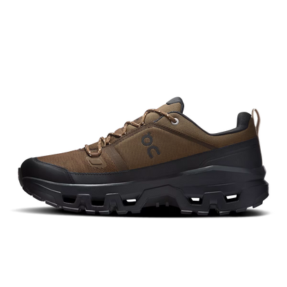 Cloudrock Low WP M - Earth/Black waterproof hiking boot by ON RUNNING, Men's Shoes, HCO curated