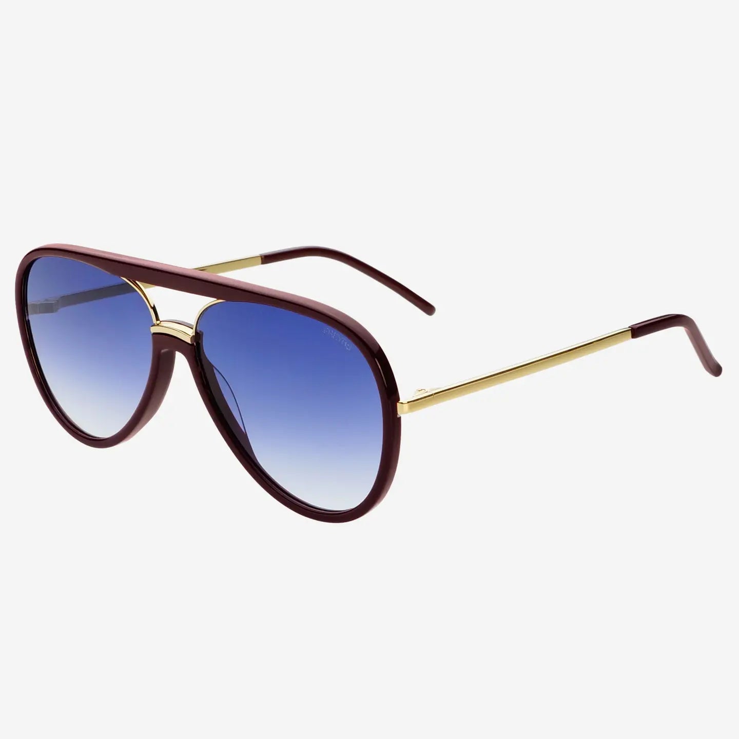 Shay Aviator Sunglasses - Burgundy