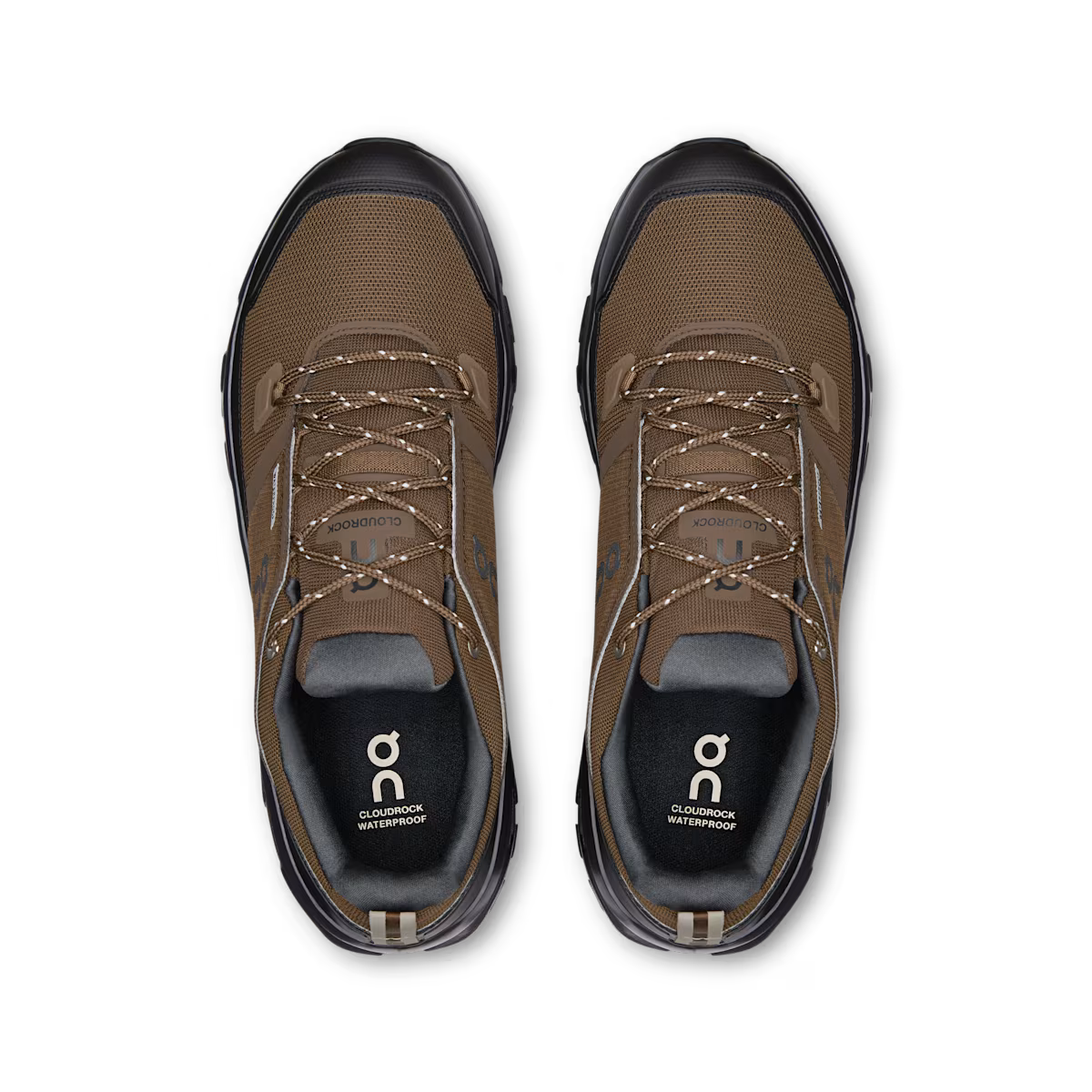 Cloudrock Low WP M - Earth/Black waterproof hiking boots by ON RUNNING, Men's Shoes, HCO Fredericksburg TX
