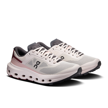 Cloudvista 3 W - Oyster/Barberry women's shoes by ON RUNNING, lightweight with durable grip outsole