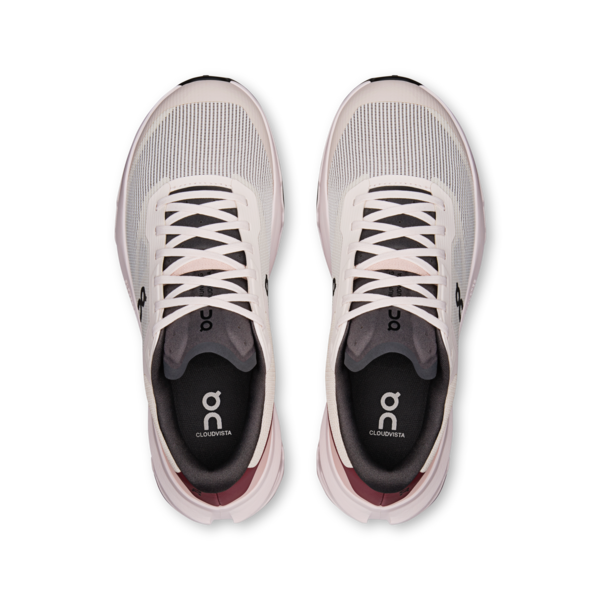 Cloudvista 3 W - Oyster/Barberry women's shoes by ON RUNNING with Helion foam cushioning