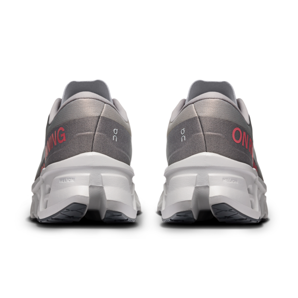 Men's Cloudmonster 3 - Alloy/Glacier by ON RUNNING in gray and white running shoes