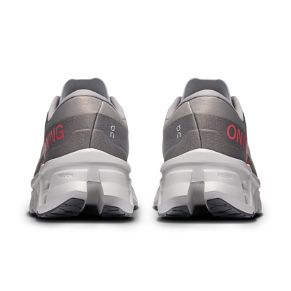 Men's Cloudmonster 3 - Alloy/Glacier by ON RUNNING in gray and white running shoes