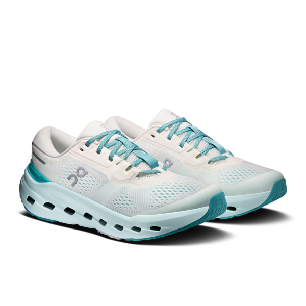Cloudrunner 3 W - Ivory/Aquamarine by ON RUNNING women’s shoes, lightweight, stable cushioning