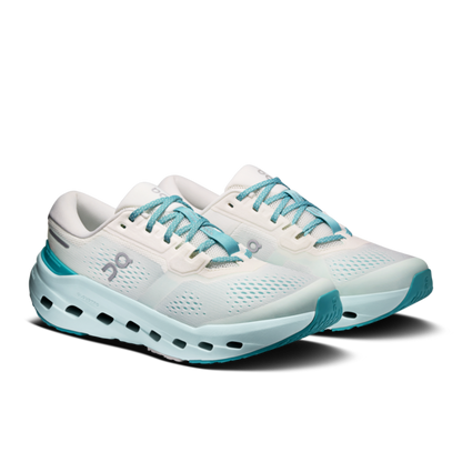 Cloudrunner 3 W - Ivory/Aquamarine by ON RUNNING women’s shoes, lightweight, stable cushioning