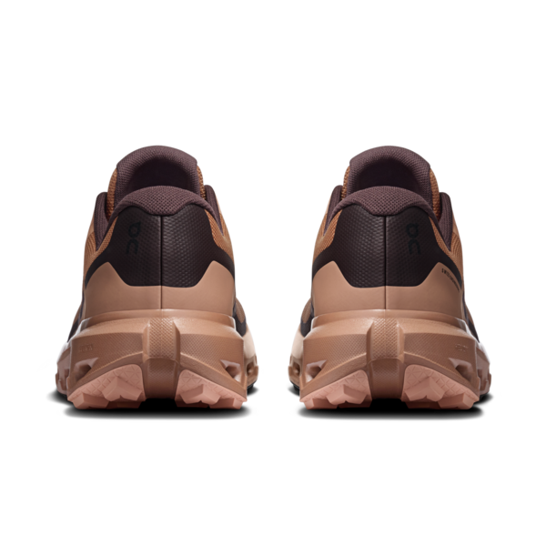 Men's Cloudvista 3 WP - Portobello/Mulberry by ON RUNNING brown trail shoes, rear view