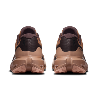 Men's Cloudvista 3 WP - Portobello/Mulberry by ON RUNNING brown trail shoes, rear view