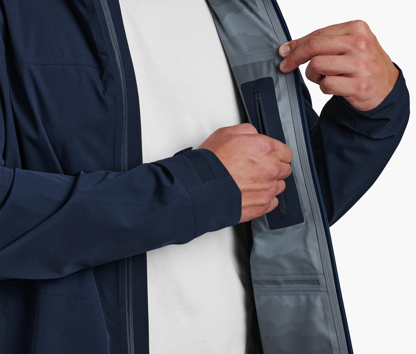 M's Stretch Voyagr Jacket - Pirate Blue by KUHL, stretchable, water resistant men's jacket, HCO collection