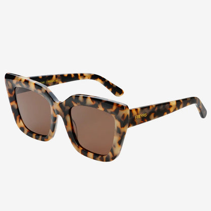 Portofino Acetate Oversized Cat Eye Sunglasses - Milky Tortoise by FREYRS EYEWEAR, Eyewear HCO
