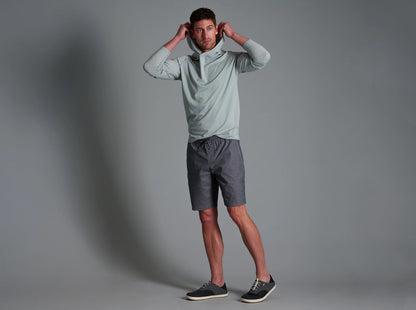 Getaway Short - Gunmetal Geo Texture