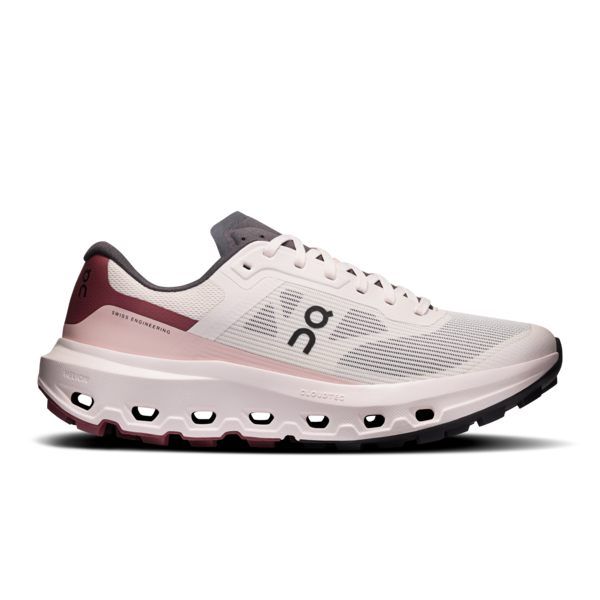 Cloudvista 3 W - Oyster/Barberry women's shoe by ON RUNNING with Helion foam cushioning