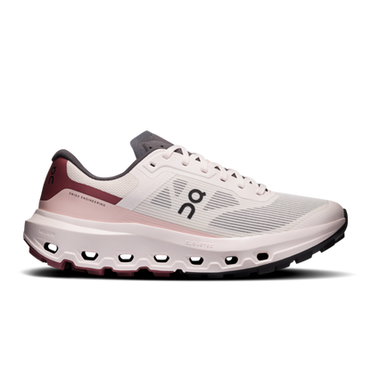 Cloudvista 3 W - Oyster/Barberry women's shoe by ON RUNNING with Helion foam cushioning