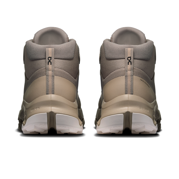 Men's Cloudhorizon 2 Mid WP - Cinder/Desert by ON RUNNING beige hiking shoes, rear view
