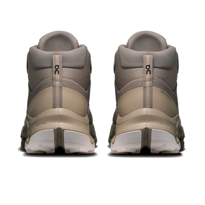 Men's Cloudhorizon 2 Mid WP - Cinder/Desert by ON RUNNING beige hiking shoes, rear view