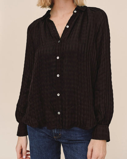Flowy Raglan Sleeve Shirt - Mocha
