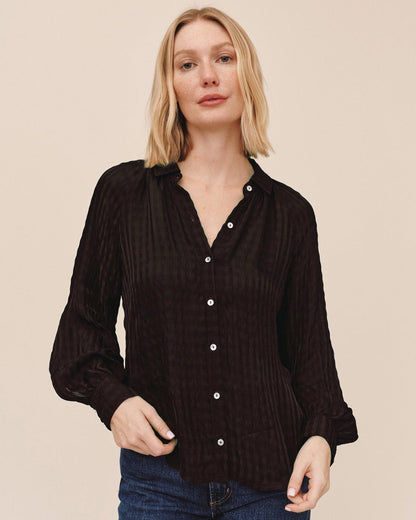 Flowy Raglan Sleeve Shirt - Mocha
