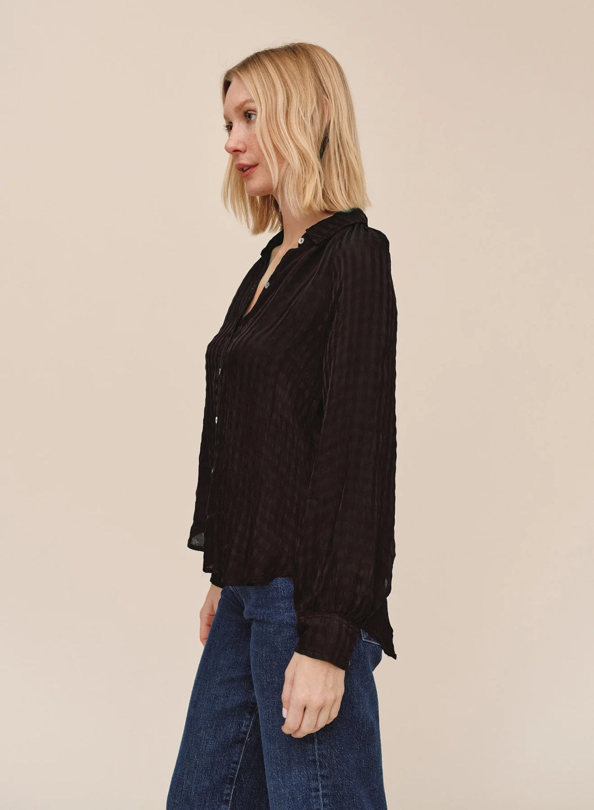 Flowy Raglan Sleeve Shirt - Mocha