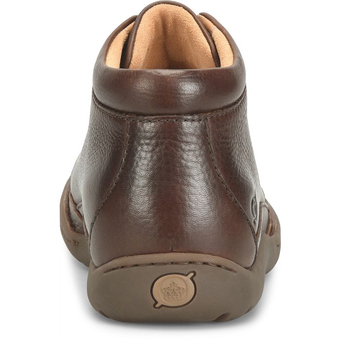 Nigel boot heel with padded collar lining and embossed logo on sole