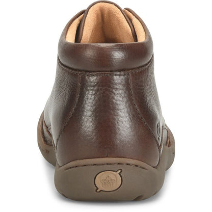 Nigel boot heel with padded collar lining and embossed logo on sole
