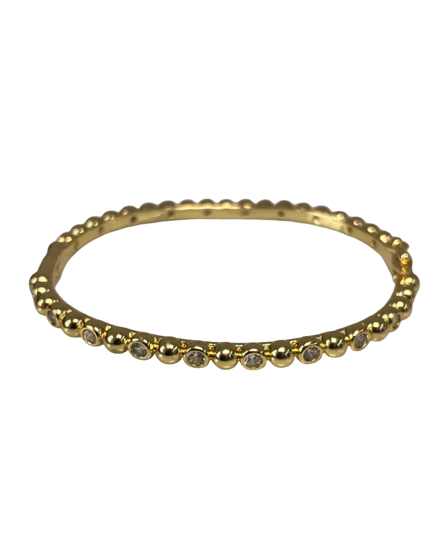 Bezel CZ Bangle