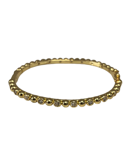Bezel CZ Bangle