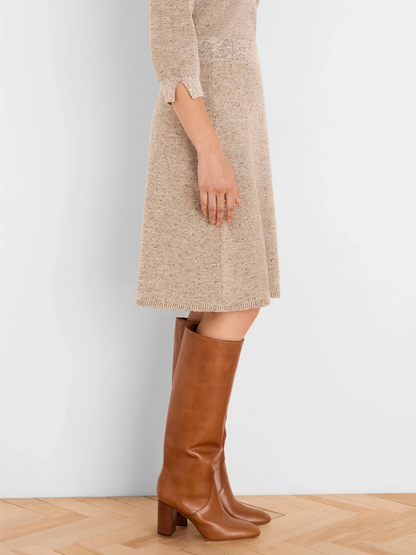 Tweed Stitch Knit Skirt