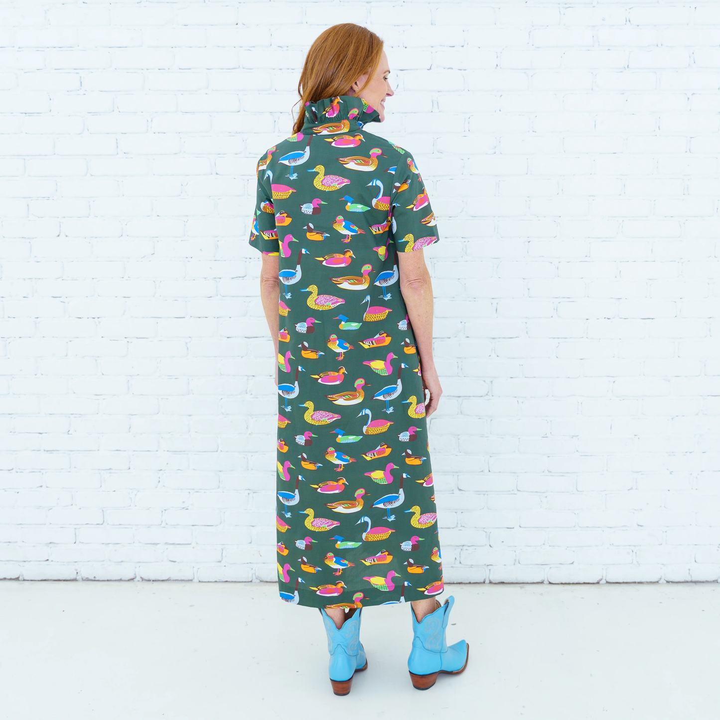 GEORGIA DUCK DRESS OLIVE