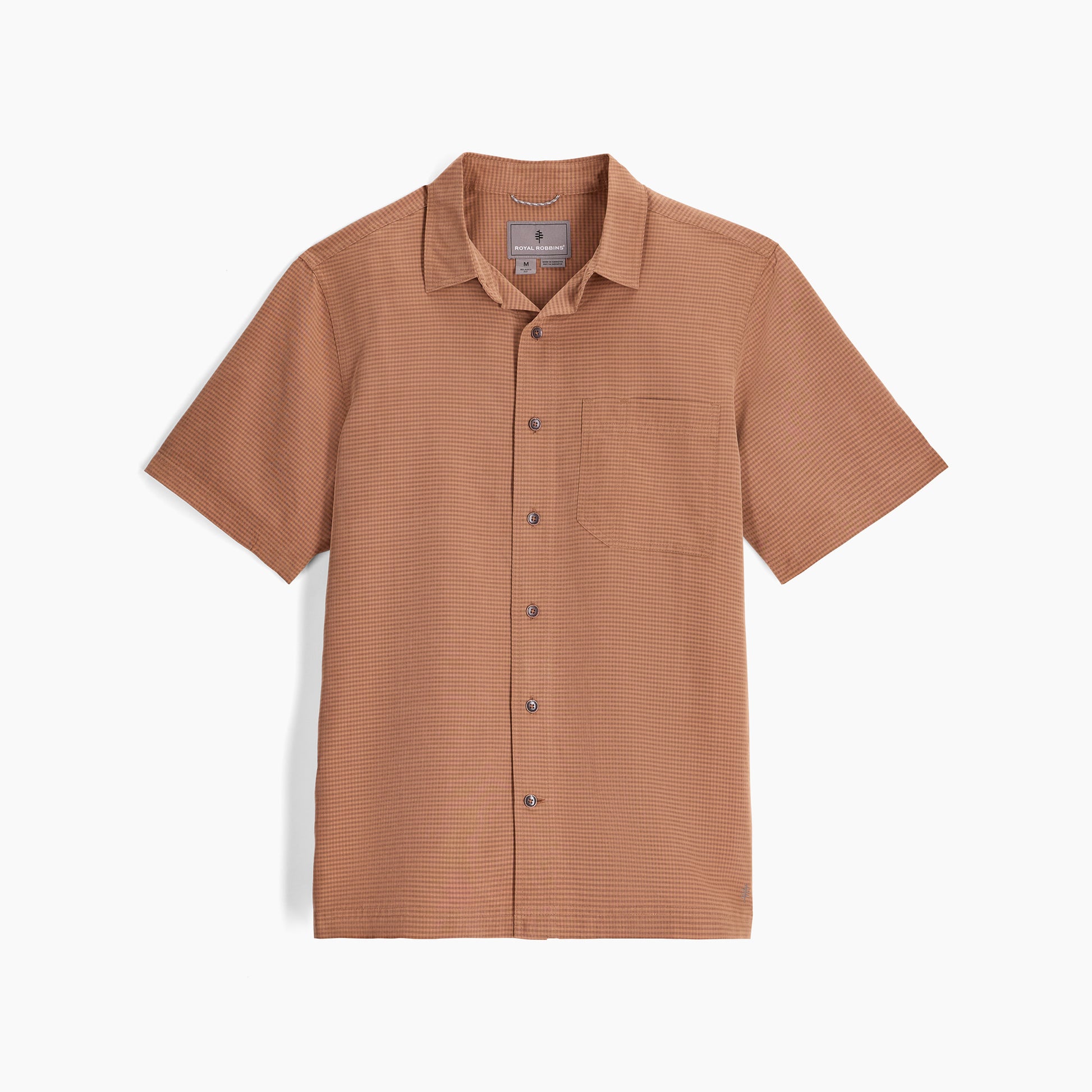 Desert Pucker Dry Short Sleeve - Pecan, breathable quick-dry men's shirt by ROYAL ROBBINS