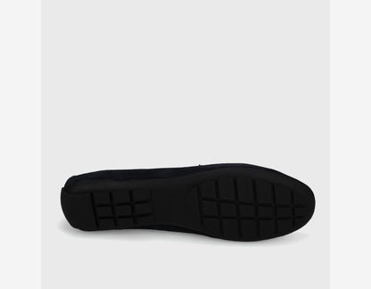 Aiker - Navy Suede moccasin with .25 inch rubber driving sole by VANELI from HCO collection