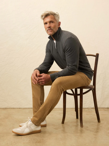 Textured Knit Quarter Zip