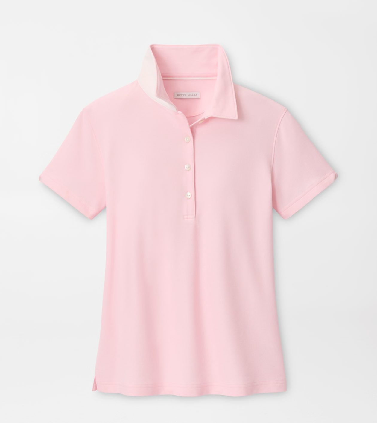 Coolspun Lite Cotton Pique Polo - Pink Pearl/Soft White