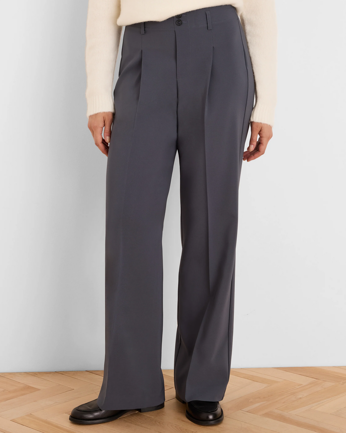 Tremont Wide Leg Sleek Stretch Trouser