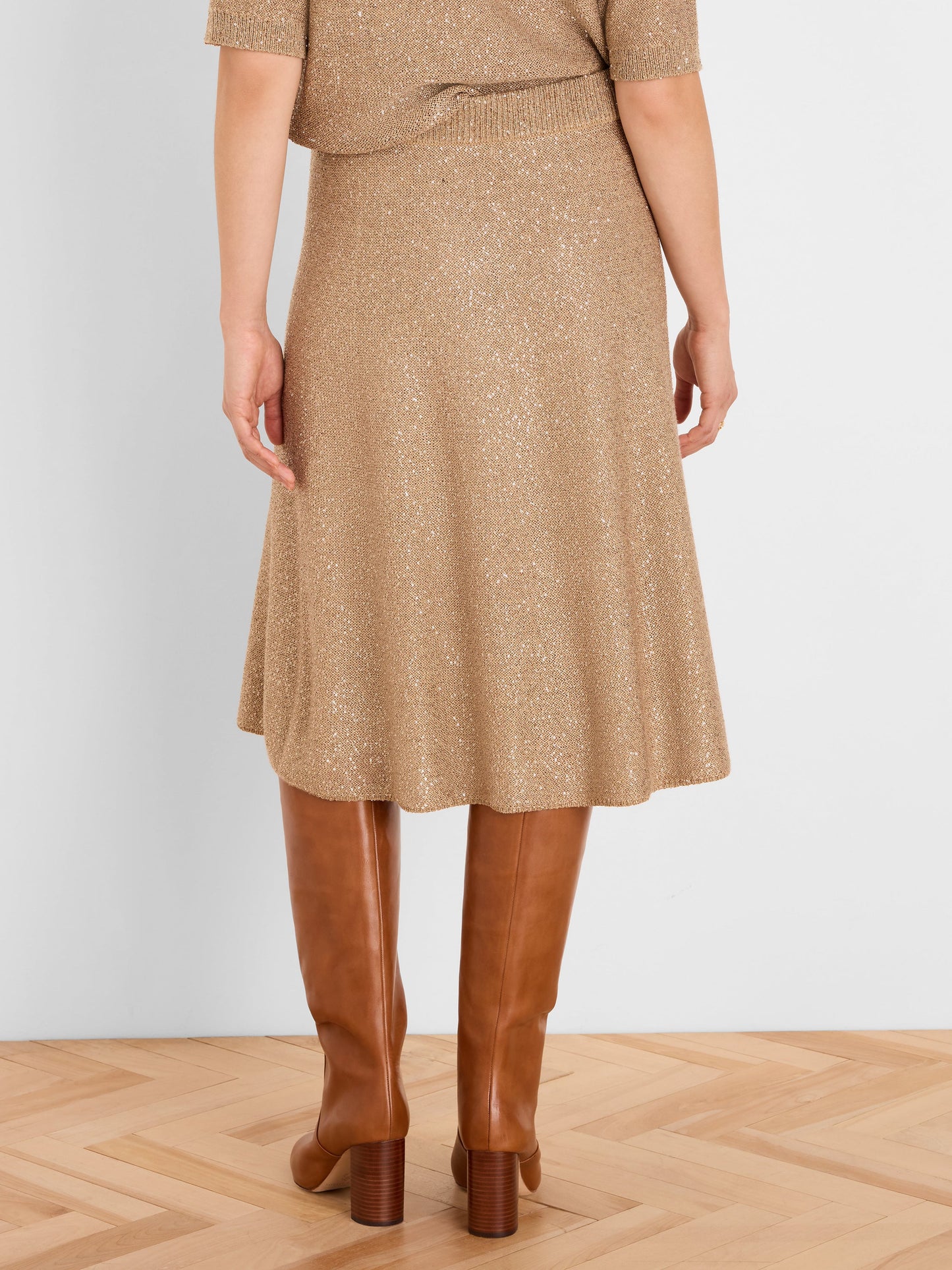 Anytime Sequin Knit Skirt