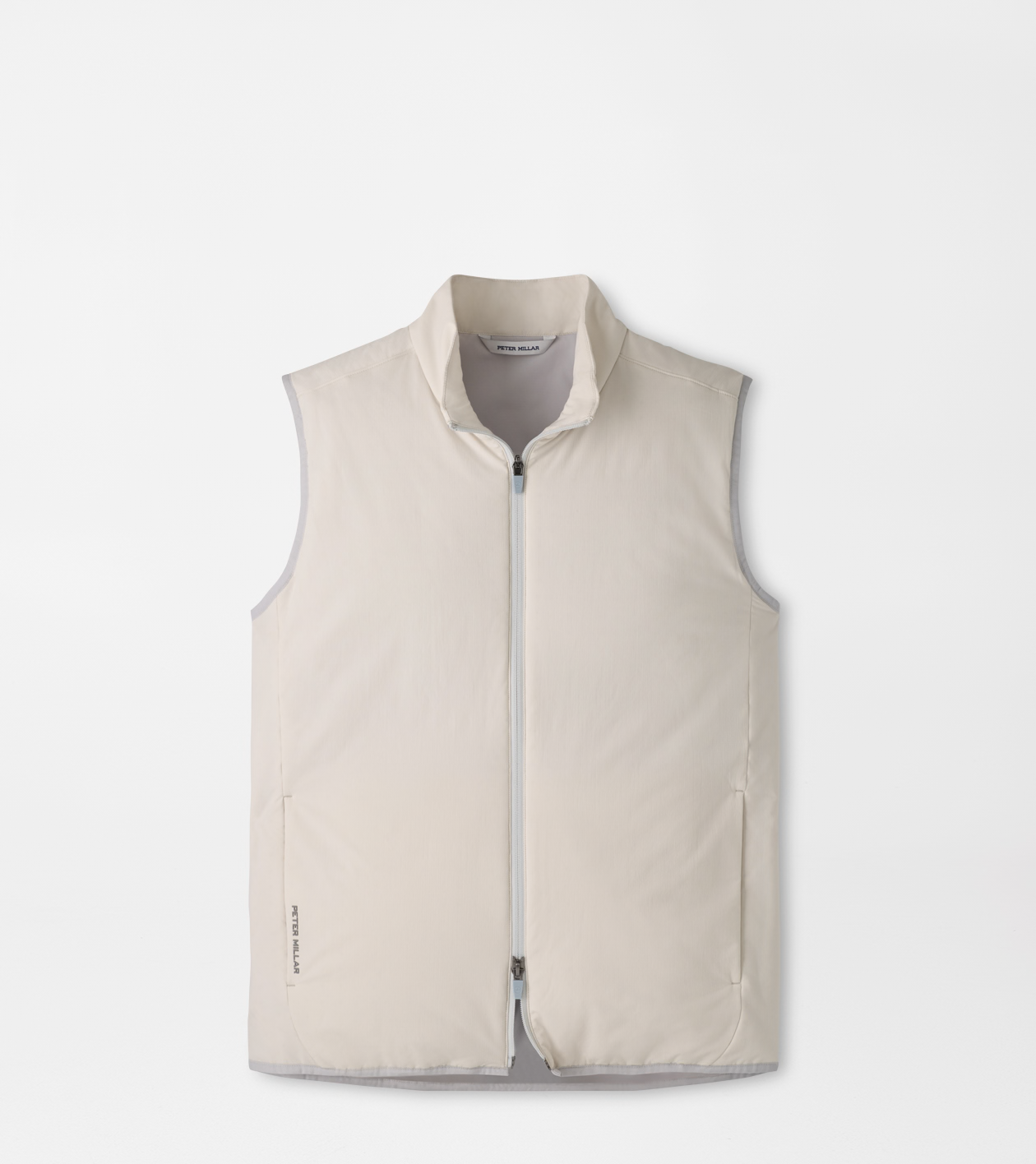 PETER MILLAR Ridge Vest in beige, white and gray for men