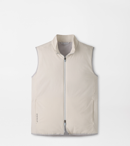 PETER MILLAR Ridge Vest in beige, white and gray for men