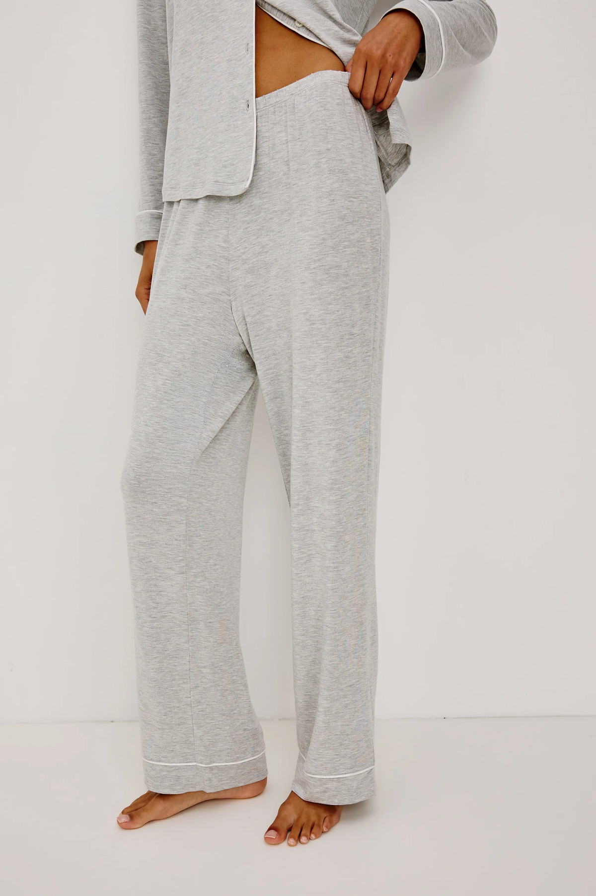 Varra Pajama Set Heather Grey RAILS women's gray stretch pajamas