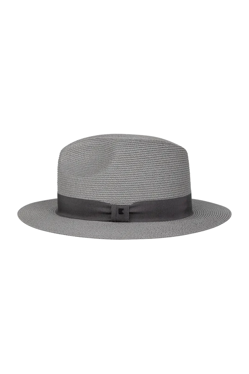Universal Safari - Cypress gray packable fedora with grosgrain band, KOORINGAL HEADWEAR Women's Hats