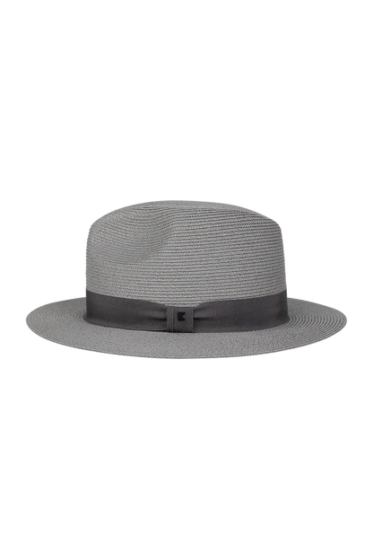 Universal Safari - Cypress gray packable fedora with grosgrain band, KOORINGAL HEADWEAR Women's Hats