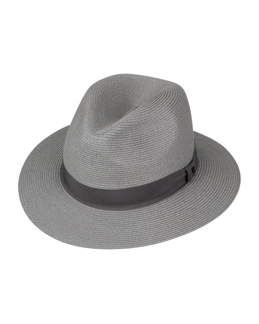 Universal Safari - Cypress gray packable fedora with grosgrain band, KOORINGAL HEADWEAR Women's Hats