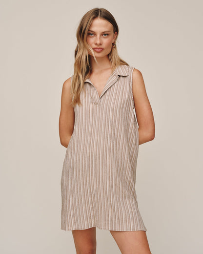 Sleeveless Pullover Mini Dress - Driftwood