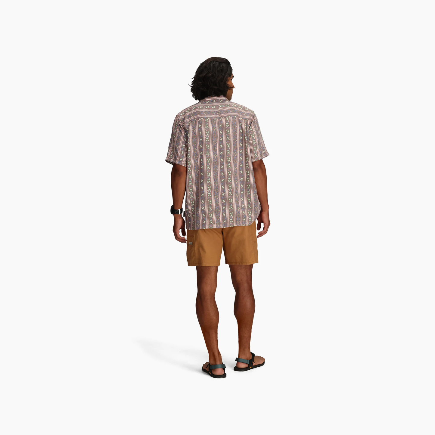 M Camino Pucker S/S vintage geometric striped short sleeve shirt in soft breathable fabric