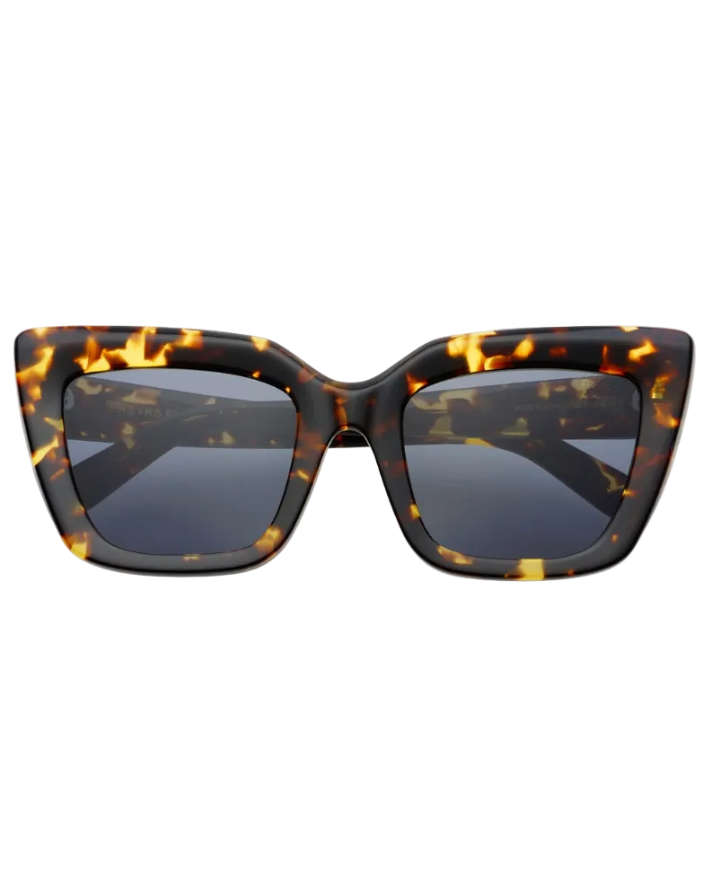 Portofino Acetate Oversized Cat Eye Sunglasses | Tortoise with UV protection by FREYRS EYEWEAR